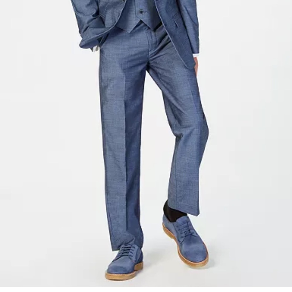 Calvin Klein  classic refined style of these comfortable woven dress pants.